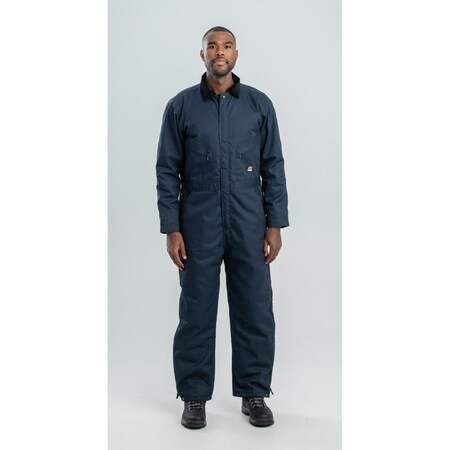 Berne Heritage Twill Insulated Coverall, Navy - 3XL I414NVT560
